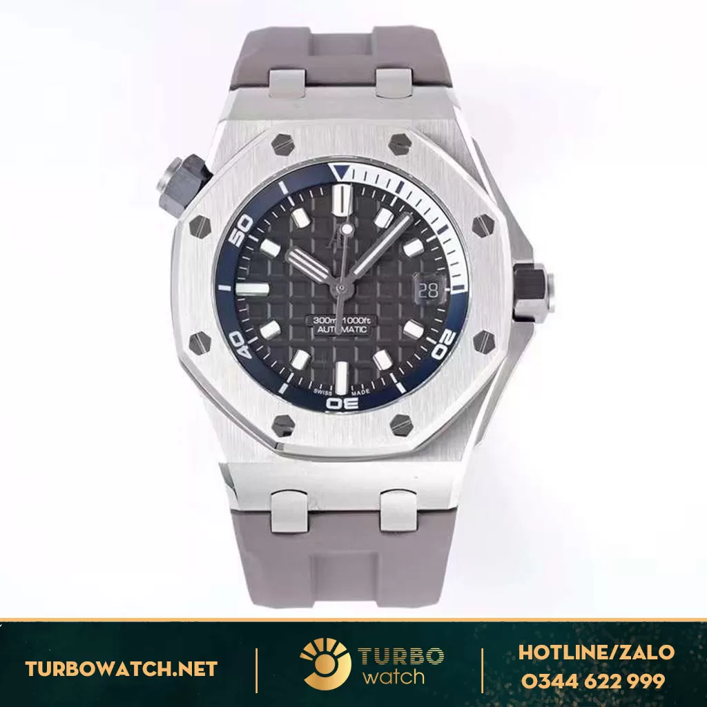 Đồng Hồ Audemars Piguet Siêu Cấp Royal Oak Offshore 15720ST Dây cao su tím