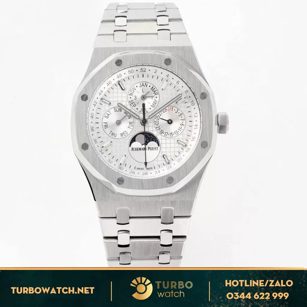 Đồng Hồ Audemas piguet Fake 1-1 Royal Oak Mặt trắng Máy ETA Thụy sỹ