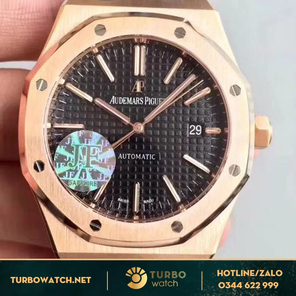 đồng hồ Audemas piguet replcia 1-1 Royal Oak Selfwinding black