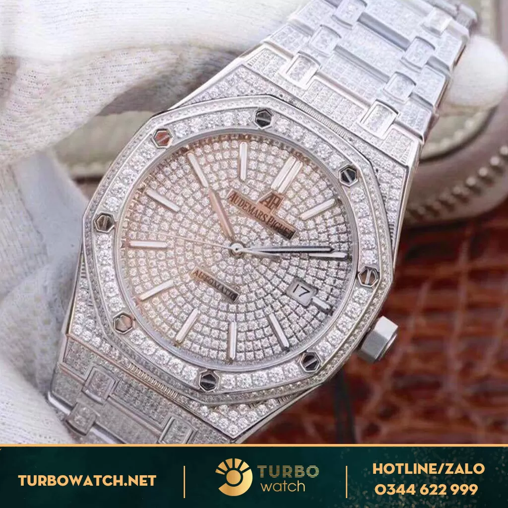 đồng hồ Audemas piguet replica 1-1 Jumbo full Diamond