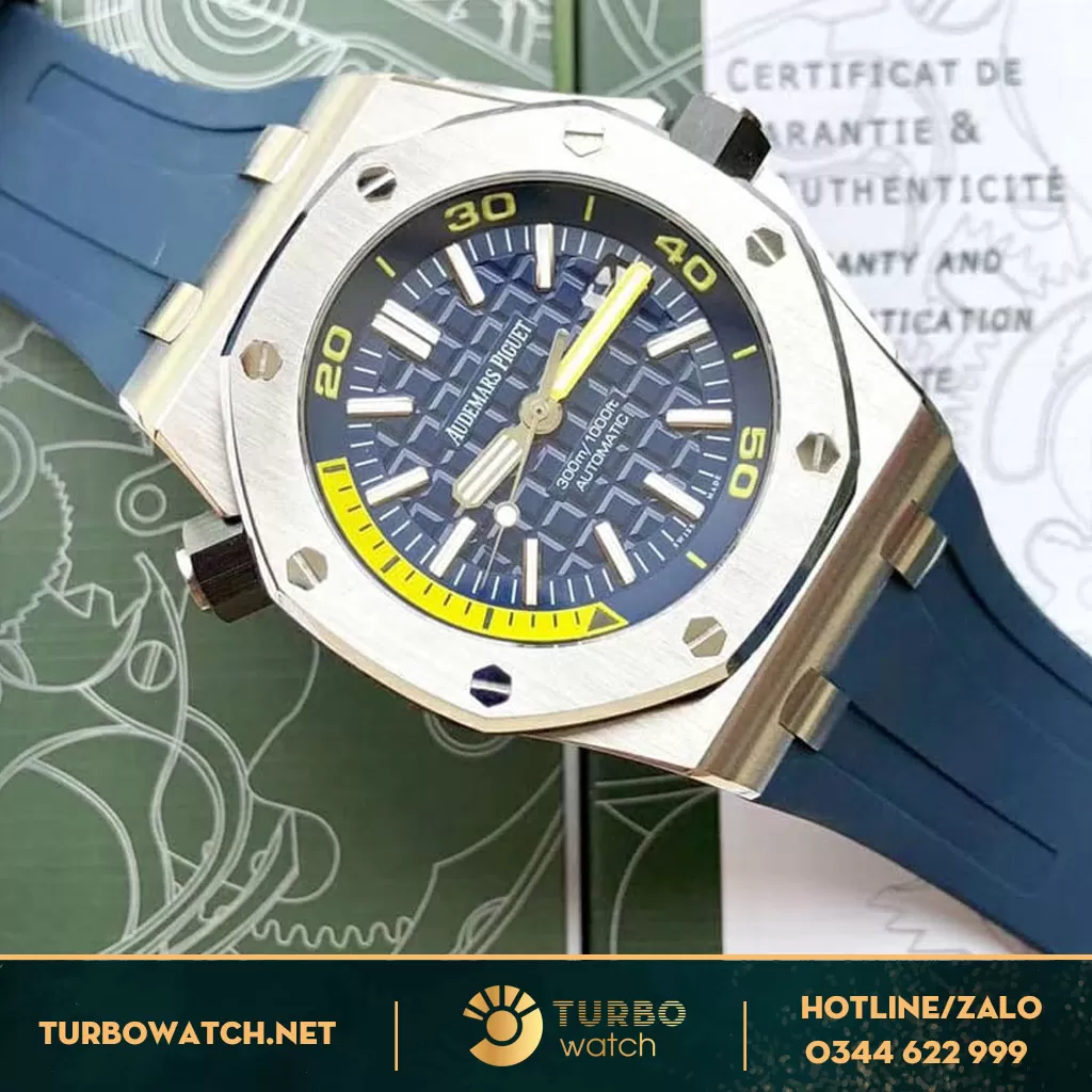 đồng hồ Audemas piguet replica 1-1 Royal Oak 42mmDiver Blue