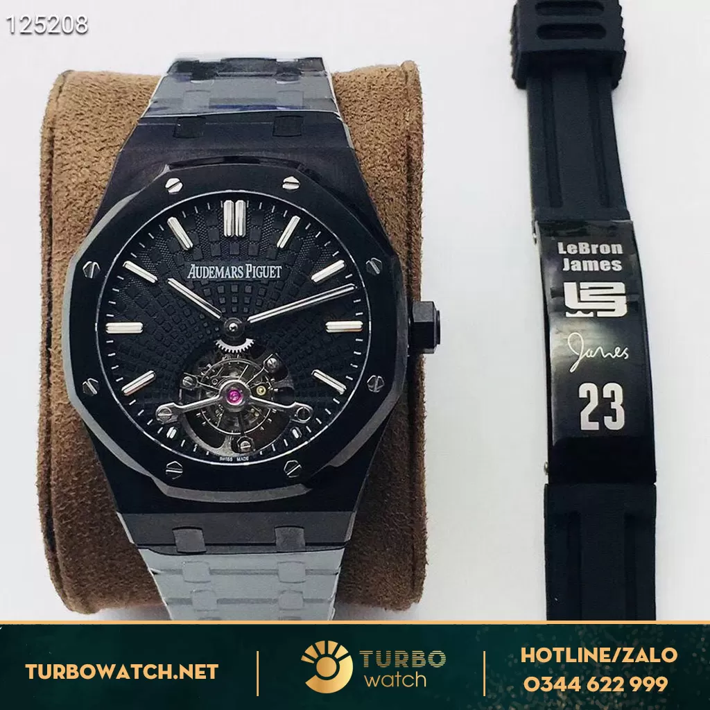 Đồng Hồ Audemas piguet Replica 1:1 Tourbillon Extra-Thin Black 