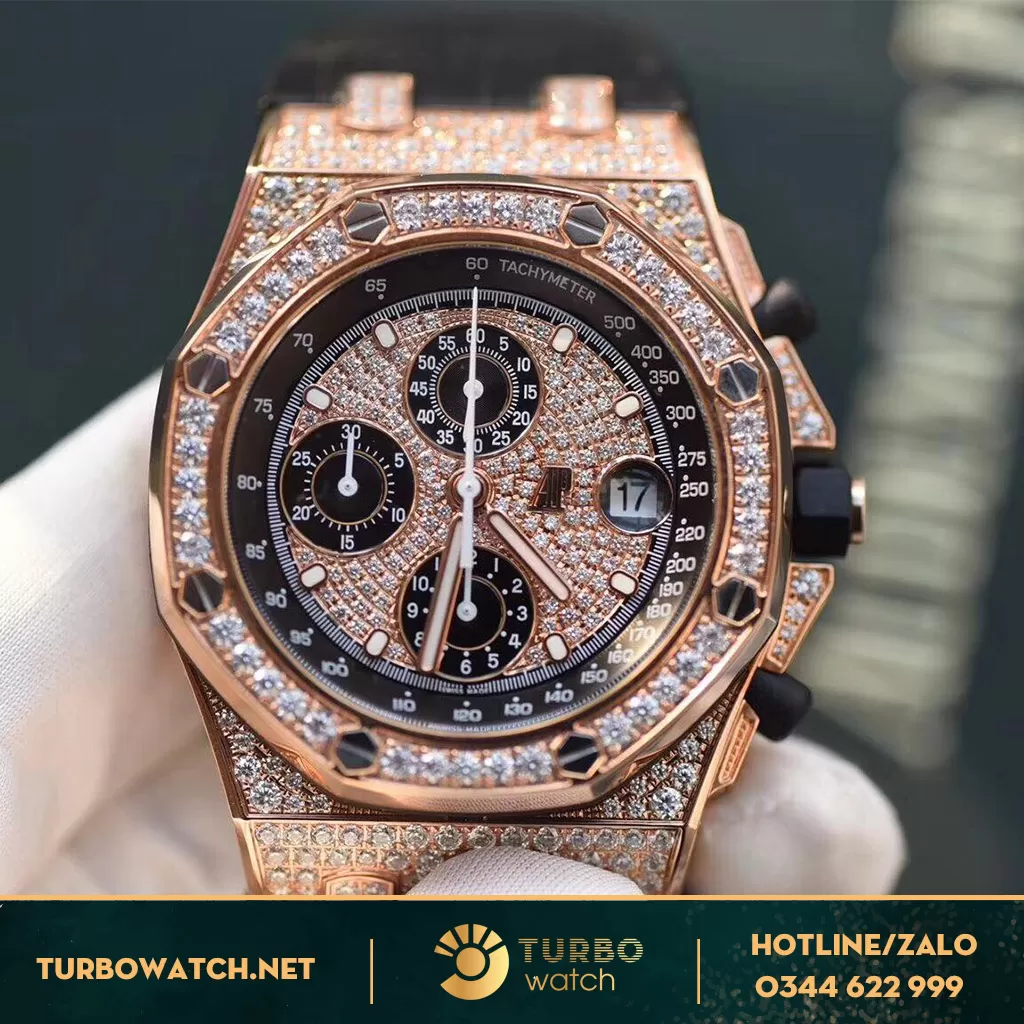 đồng hồ Audemas piguet super fake 1-1 oak offshore Diamond 