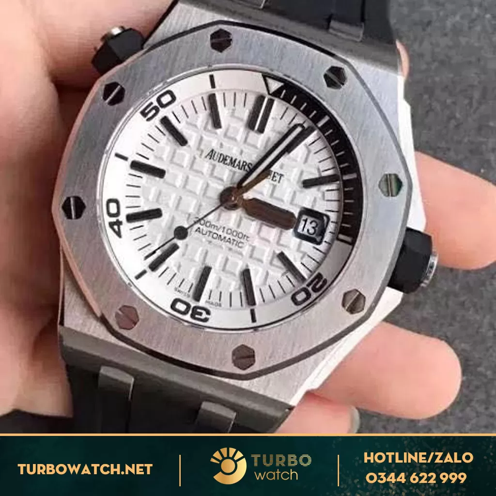đồng hồ Audemas piguet super fake 1-1 offshore mặt trắng