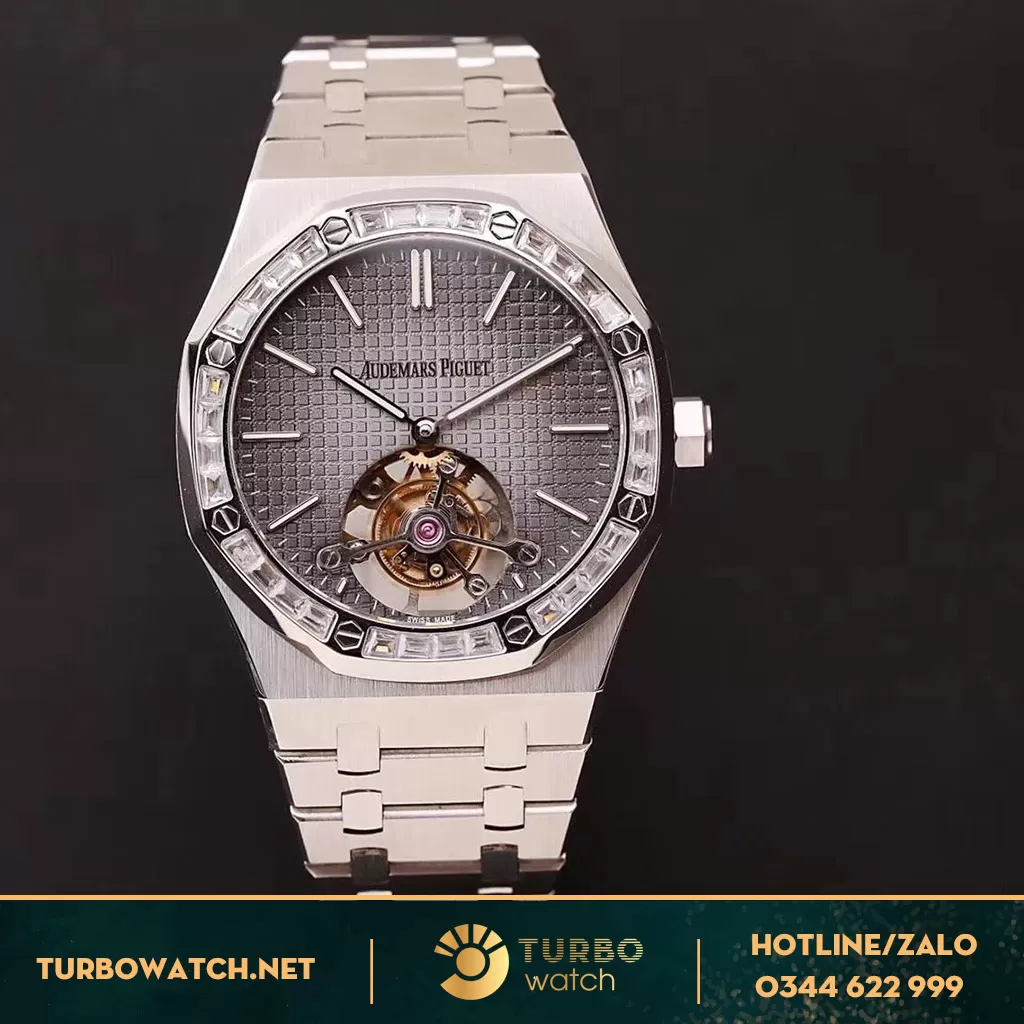Đồng Hồ Audemas piguet Super Fake 1-1 Tourbillon Extra-Thin Grey