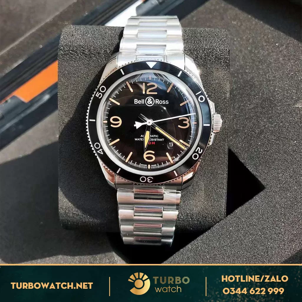 Đồng Hồ Bell & Ross Fake Mặt Đen 
