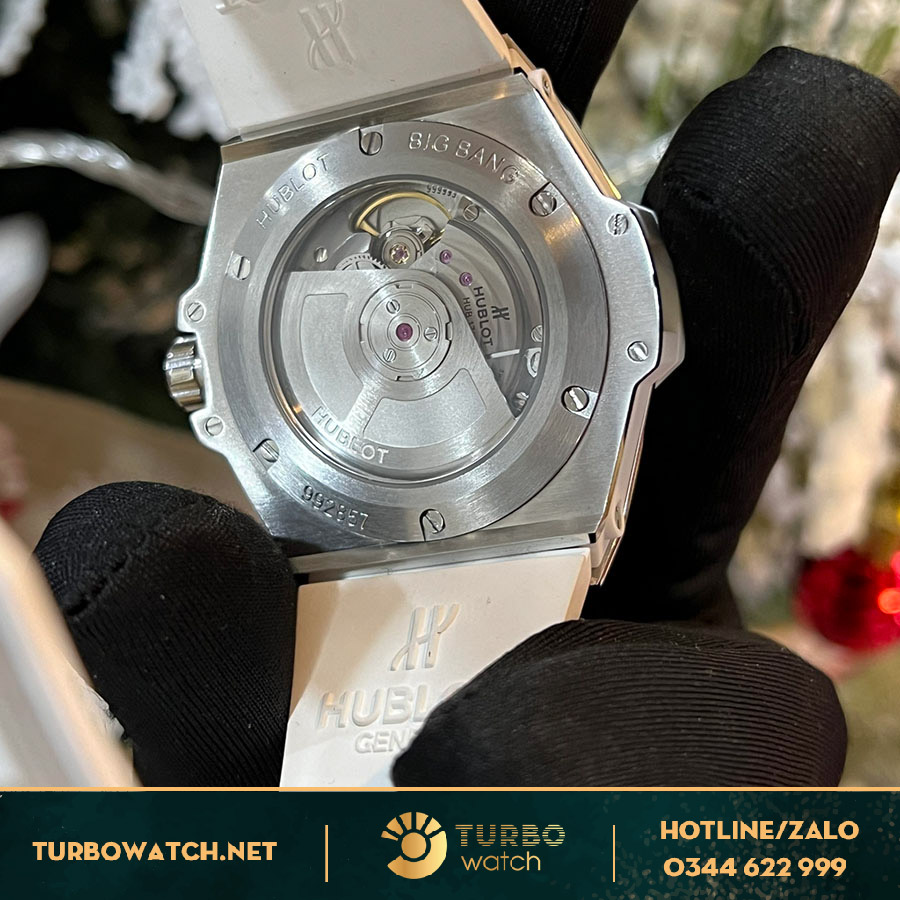 Đồng Hồ Hublot Big Bang One Click Full Kim Cương Dây Cao Su Trằng