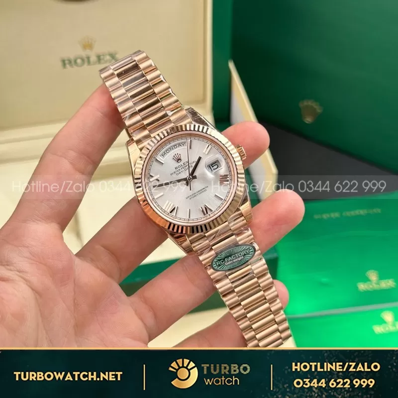 Đồng Hồ BST Rolex Day-Date 40mm phiên bản thép nặng lên tới 210 gram