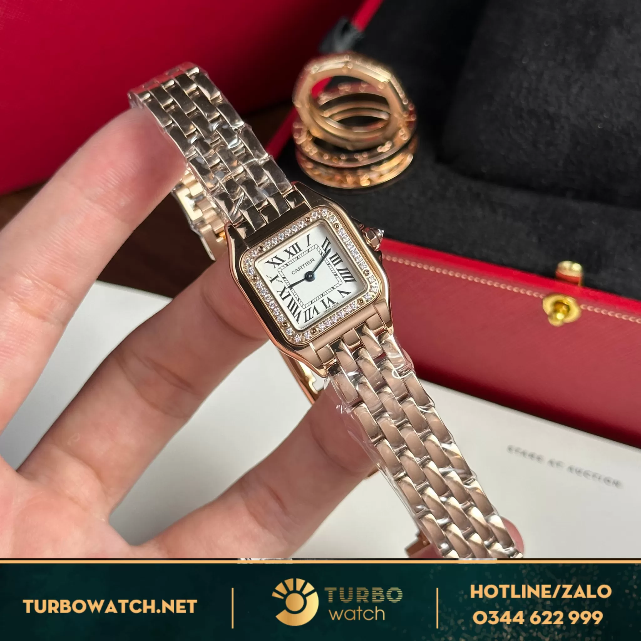 Đồng hồ cartier Panthere de Cartier Rose gold replica 