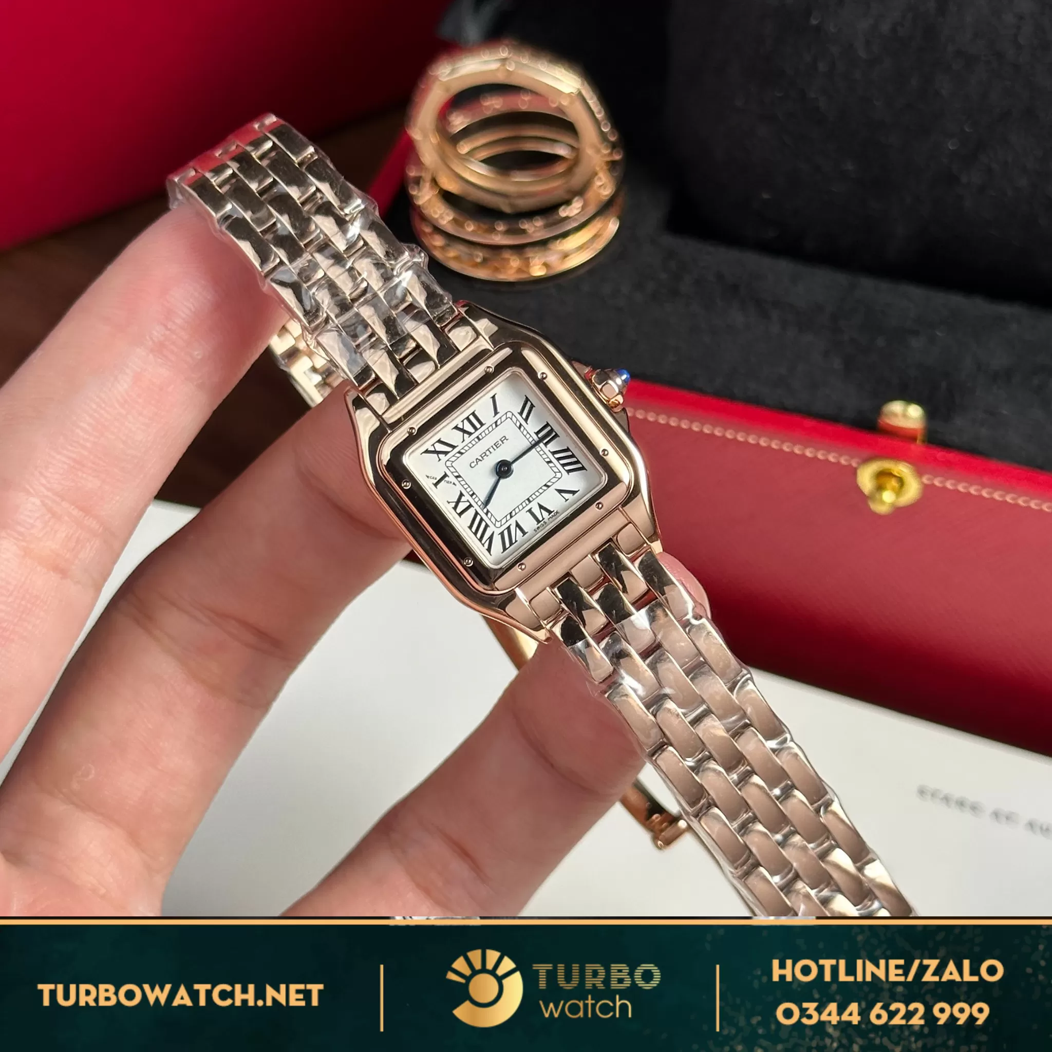 Đồng hồ cartier Panthere de Cartier Rose gold replica 