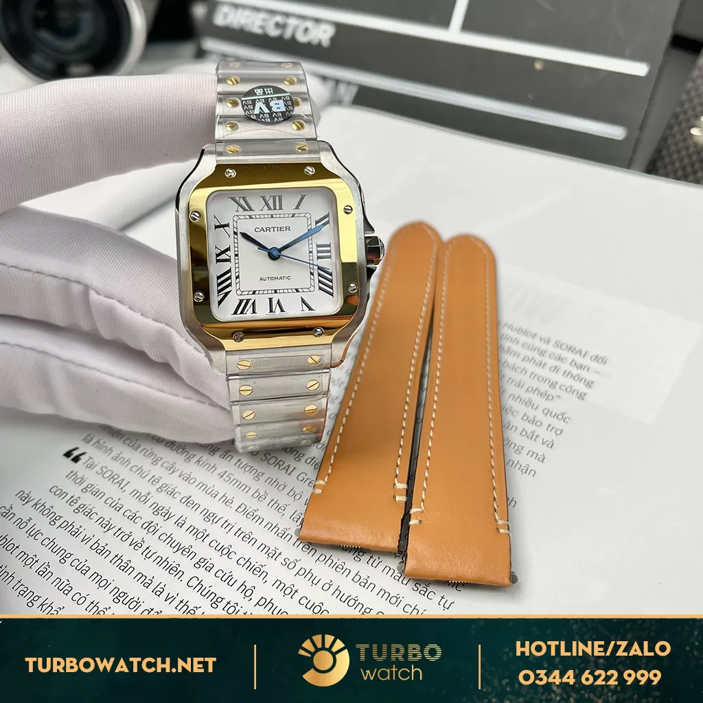 Đồng Hồ Cartier Santos de Cartier 35mm Demi VS-Factory 