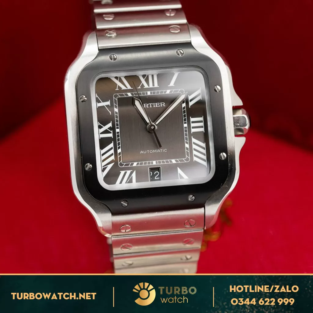 Đồng Hồ Cartier Santos de Cartier 39.8MM Ceramic đen 