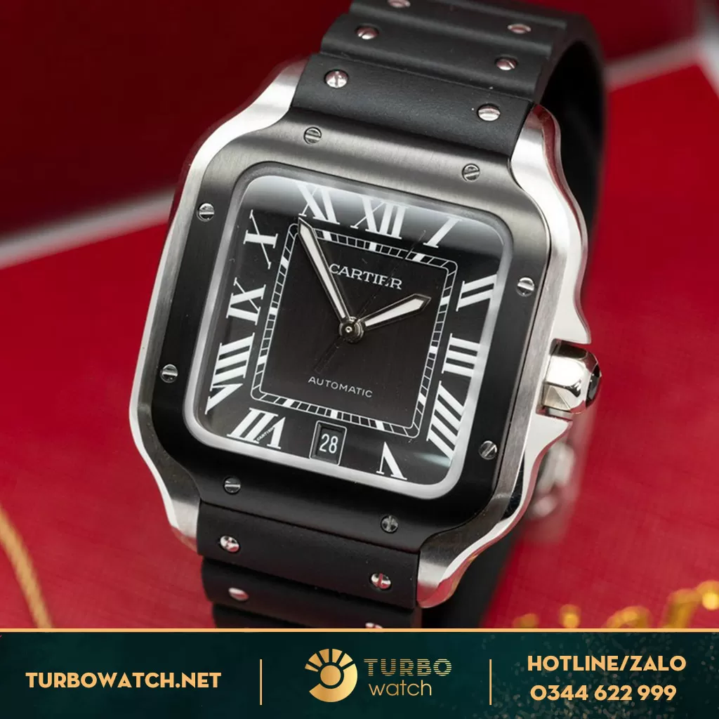 Đồng Hồ Cartier Santos de Cartier 39.8MM Ceramic Siêu cấp