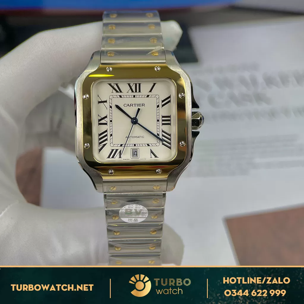 Đồng Hồ Cartier Santos Fake 1:1 de Cartier W2SA0016