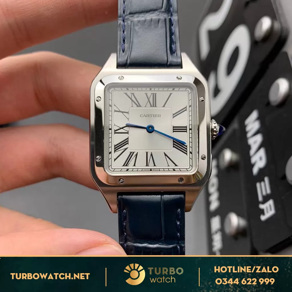 Đồng Hồ Cartier Santos Super Fake Nữ Dumont WSSA0022