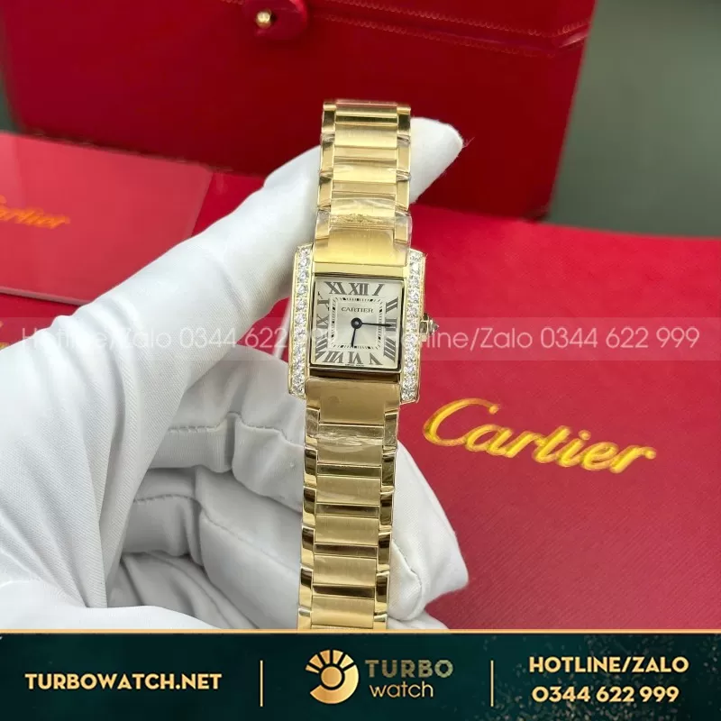 Đồng Hồ Cartier Tank Francaise Ladies Replica 11 Gold21.2x 25.7mm