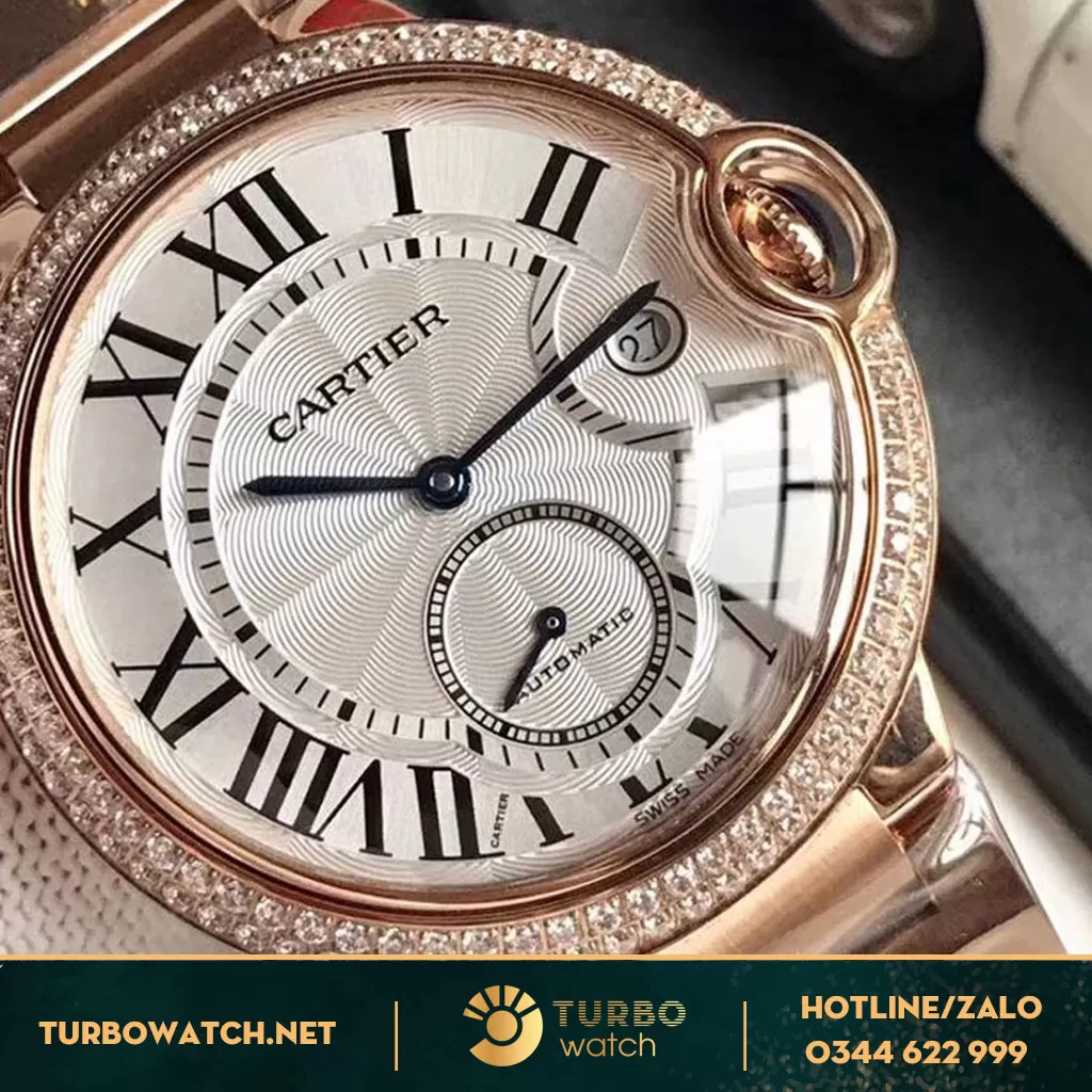 đồng hồ CATIER siêu cấp 1-1 Ballon Bleu Rose Gold