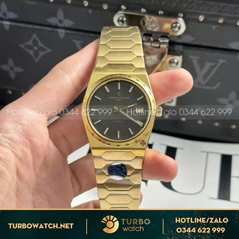Đồng Hồ Chế Tác Vacheron Constantin Historiques 222 Mặt Đen Nhà Máy 8F 37mm