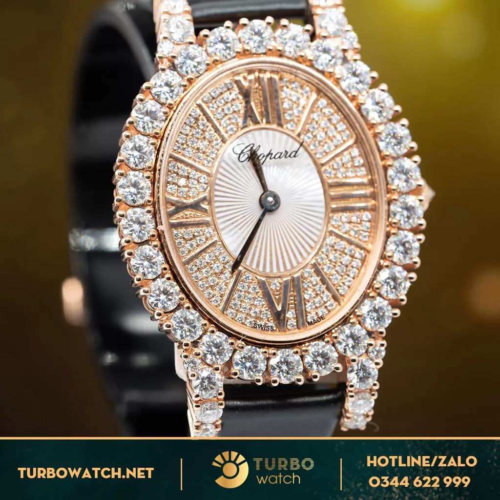 Đồng Hồ Chopard Vàng 10k ,Kim Moissanit