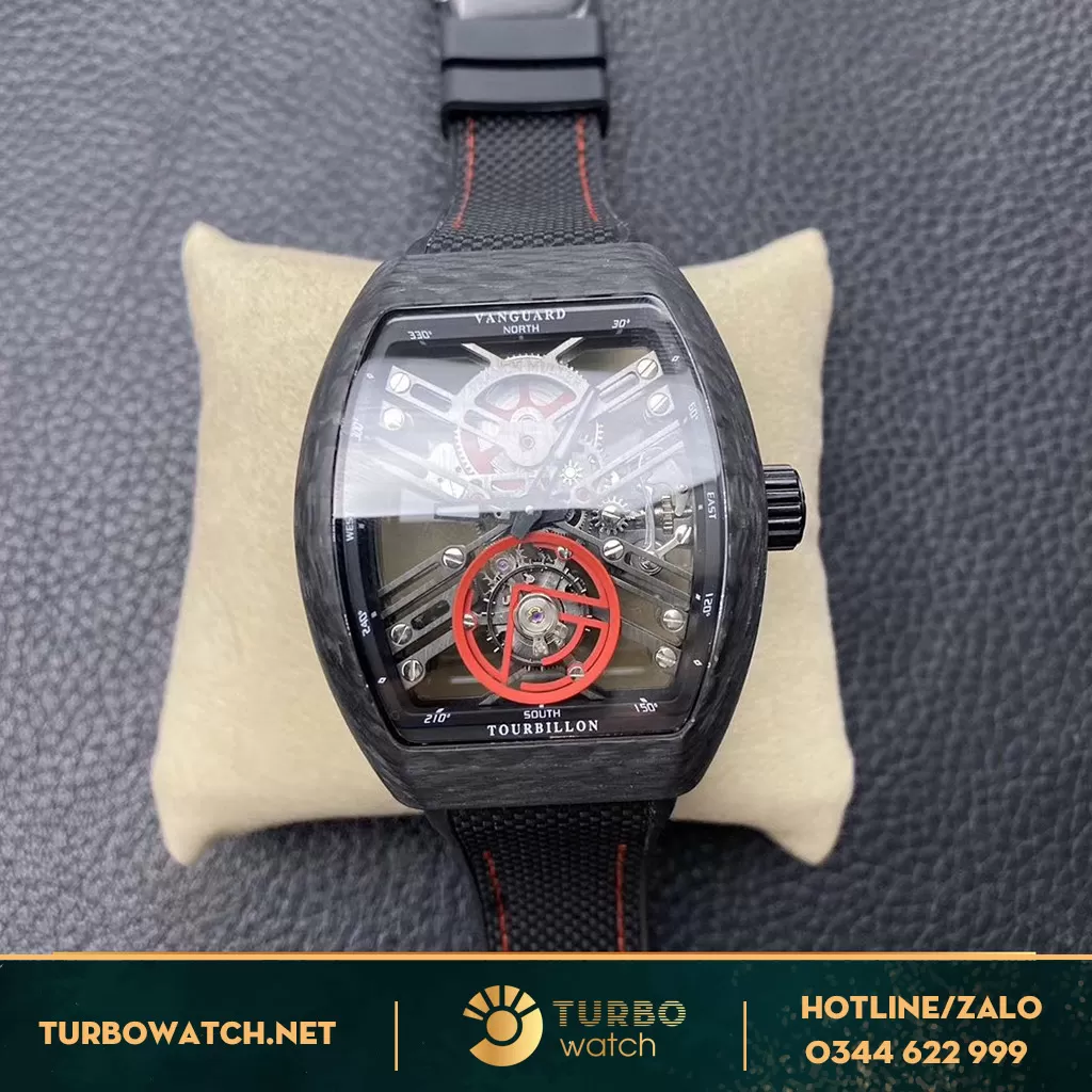 Đông Hô Franck Muller Fake 1:1 black carbon Tourbillon