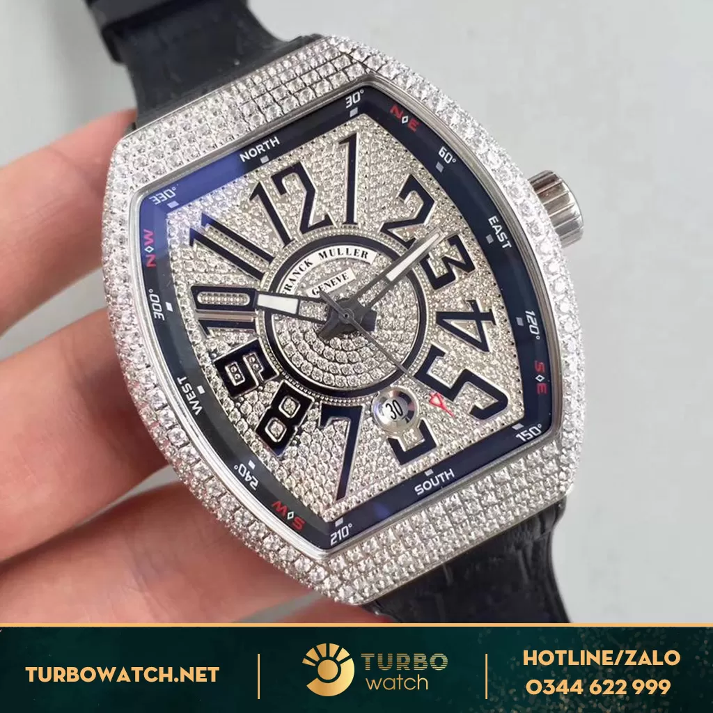 Đông Hô Franck Muller Fake 1-1 V45 FULL DIAMOND
