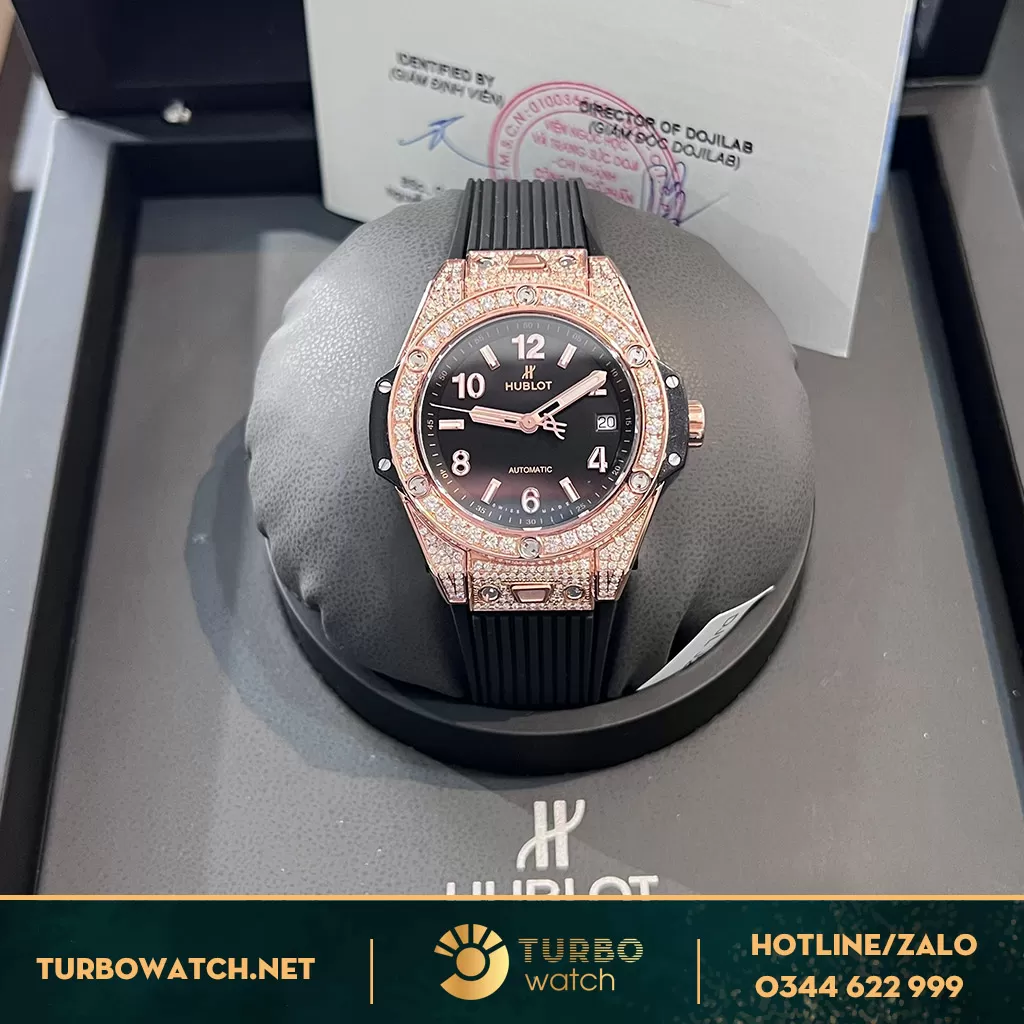 Đồng Hồ Hublot Big Bang Fake One Click King Gold Diamonds 