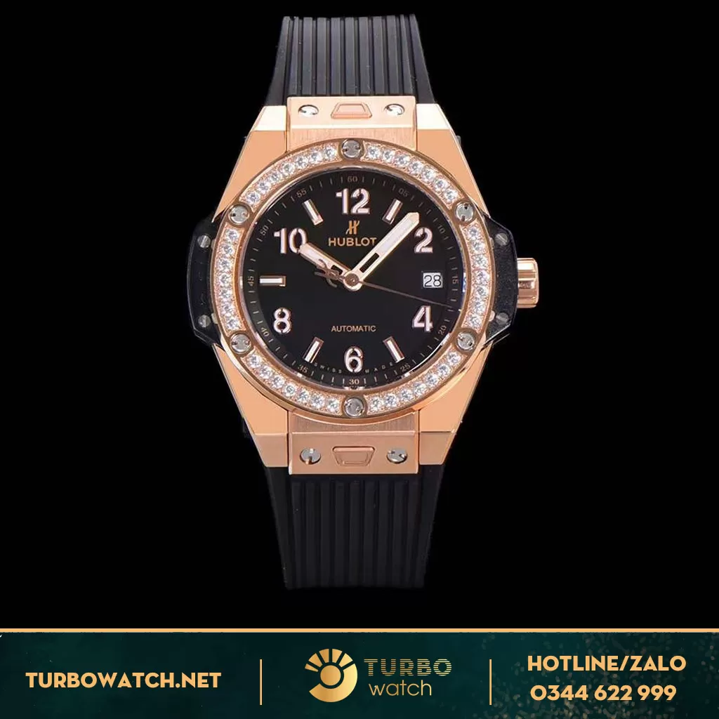 Đồng Hồ Hublot Big Bang One Click King Gold Mặt Đen 