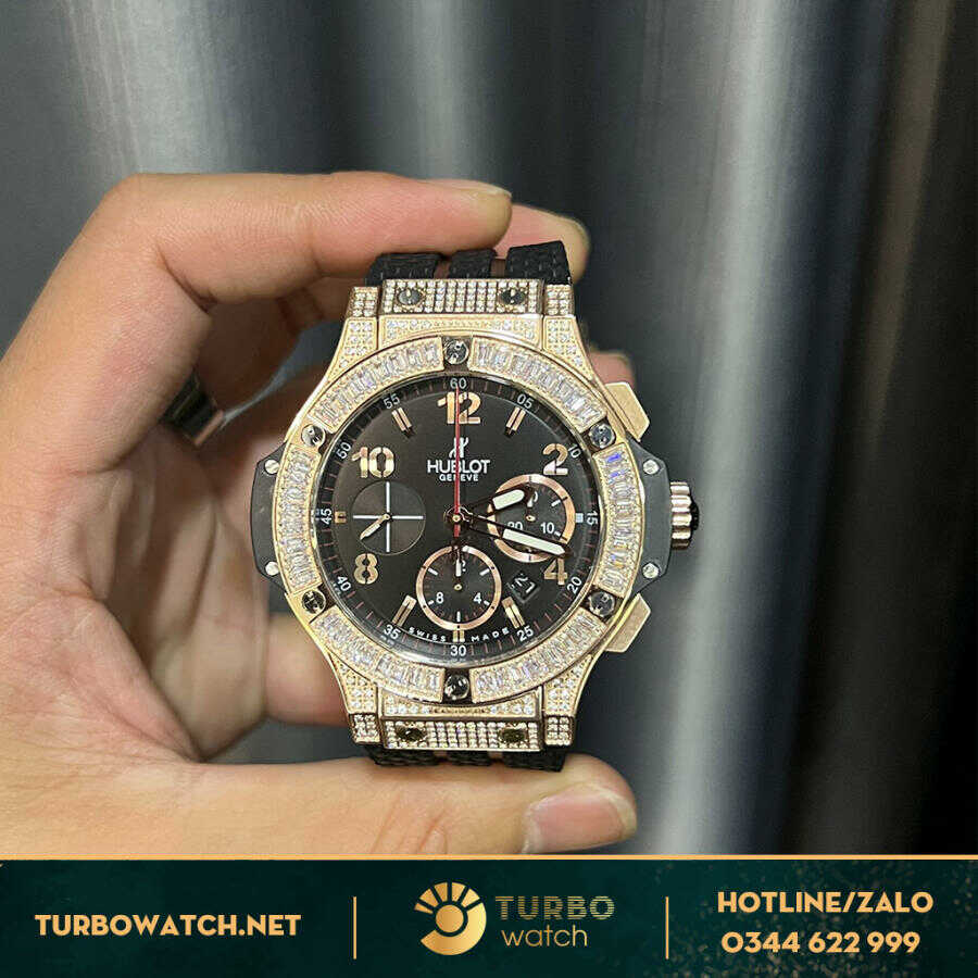 Đồng Hồ Hublot Big Bang Rep 1:1 Steel Pavé 41mm 341.SX.130.RX.174