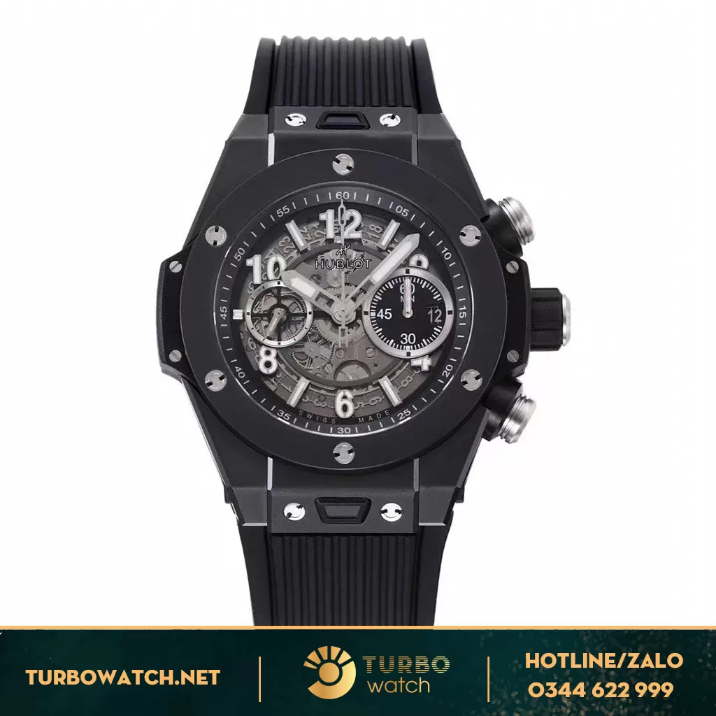 Đồng Hồ Hublot Big Bang Super Fake 1:1 Unico Black 