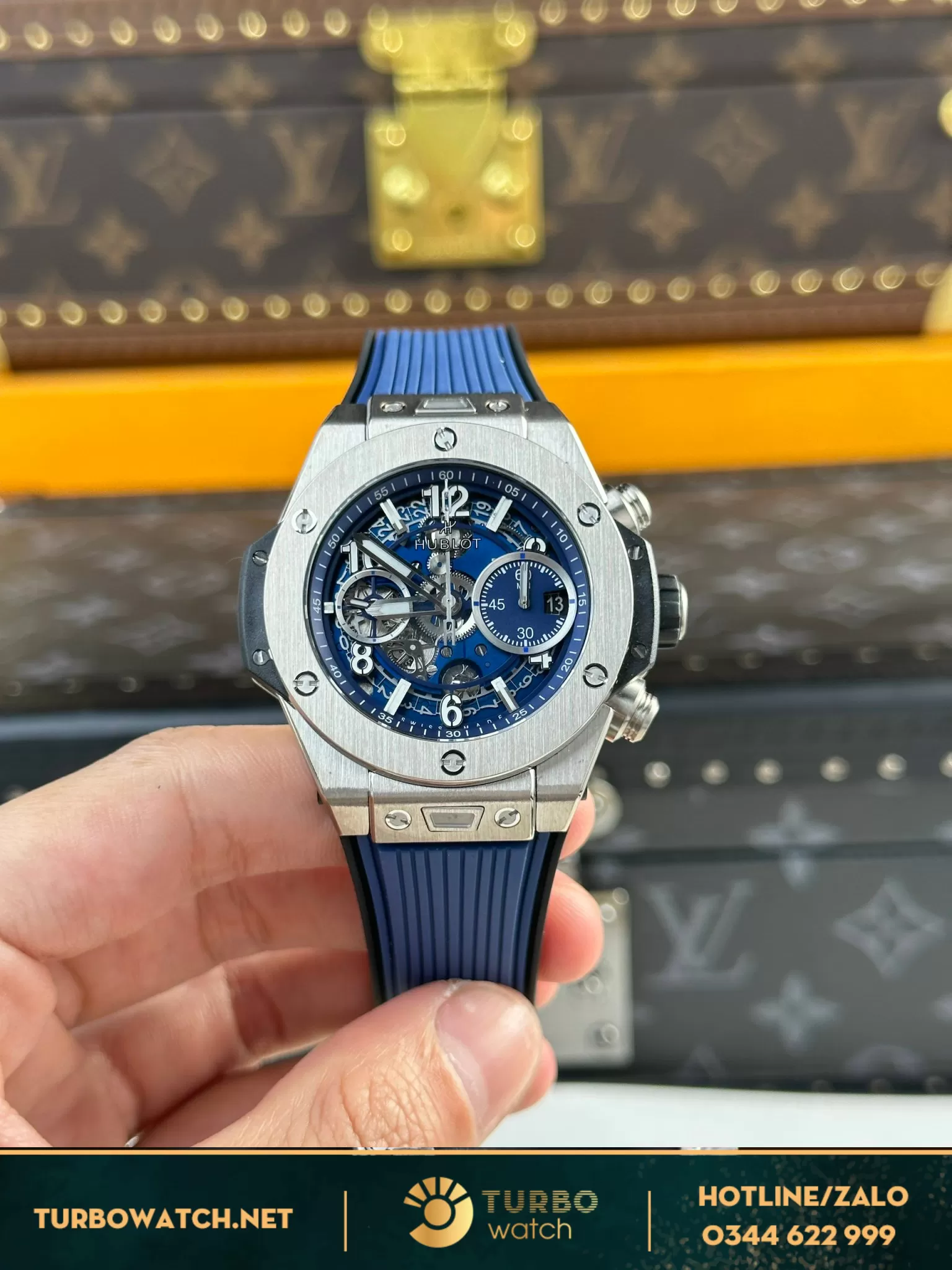 Đồng hồ Hublot Big Bang Unico 42mm titanium fake 11