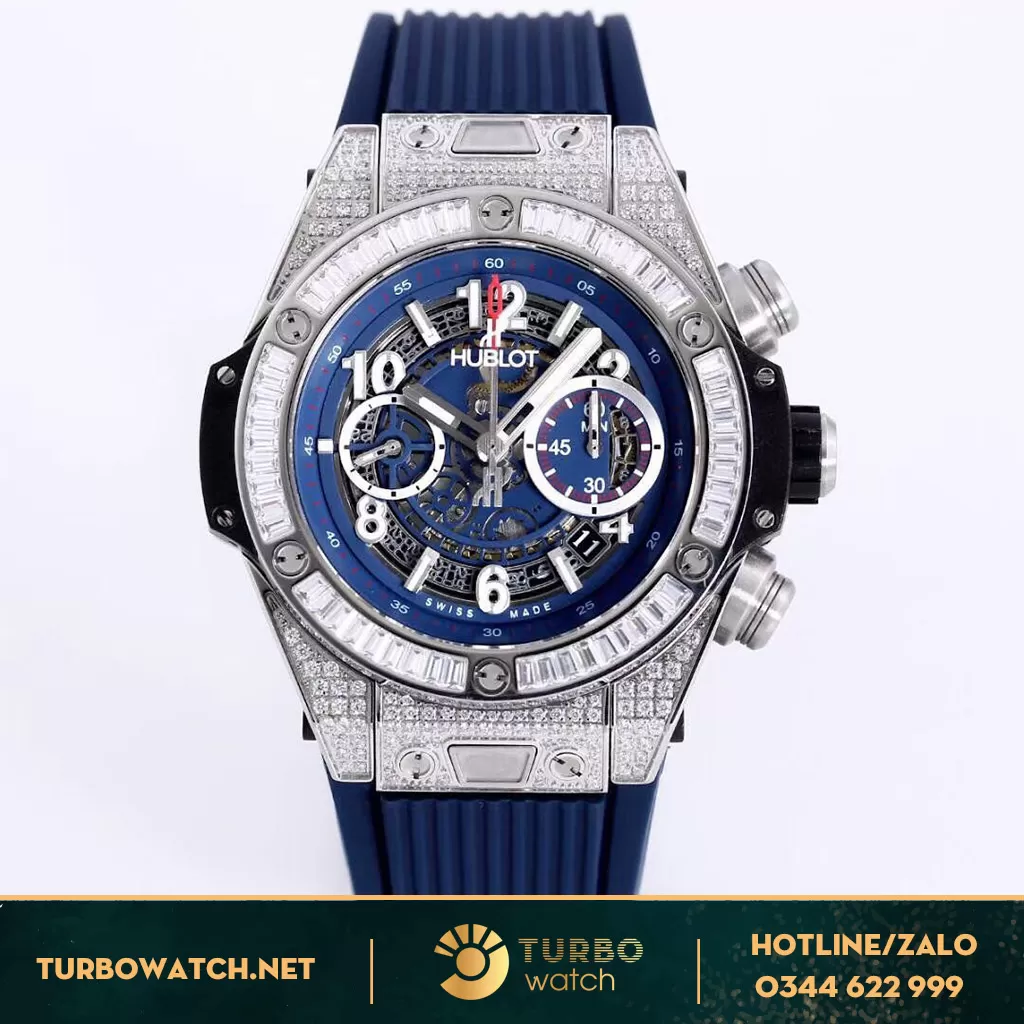 Đồng Hồ Hublot Big Bang Unico blue Diamonds 44mm Rep 1:1