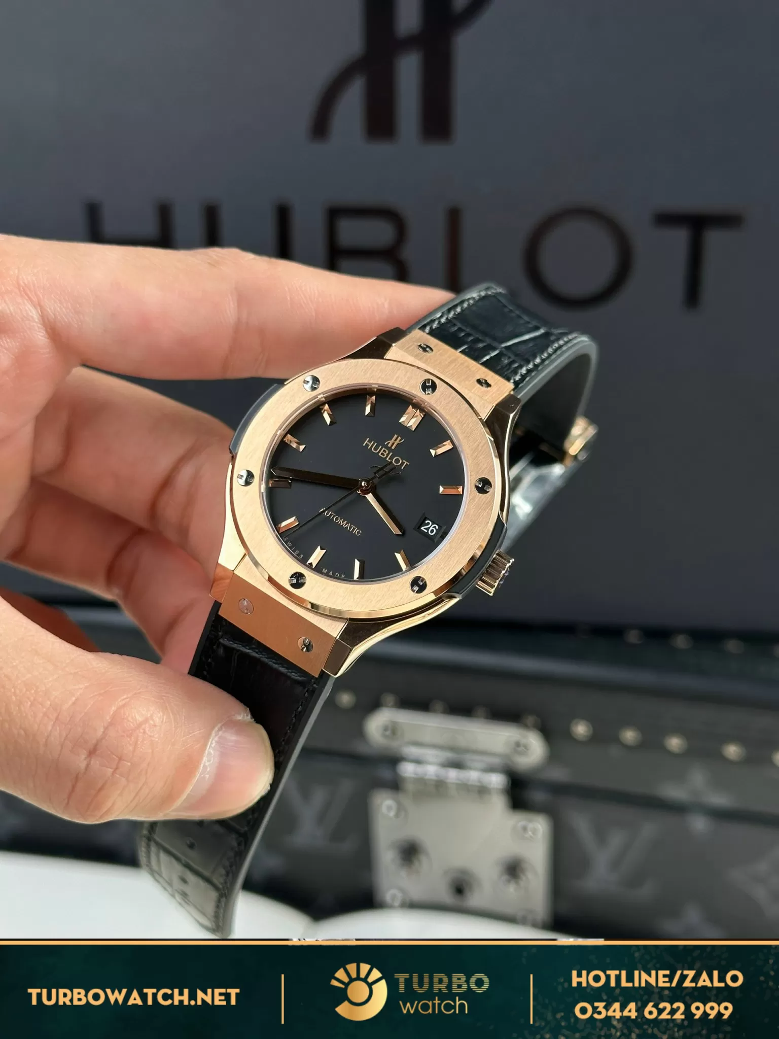 Đồng hồ Hublot Classic Fusion 38mm jjf king gold