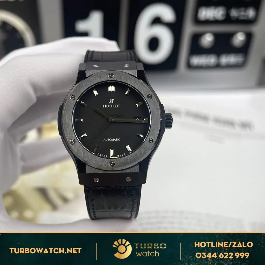 Đồng Hồ Hublot Classic Fusion Ceramic Fake 1-1 Black
