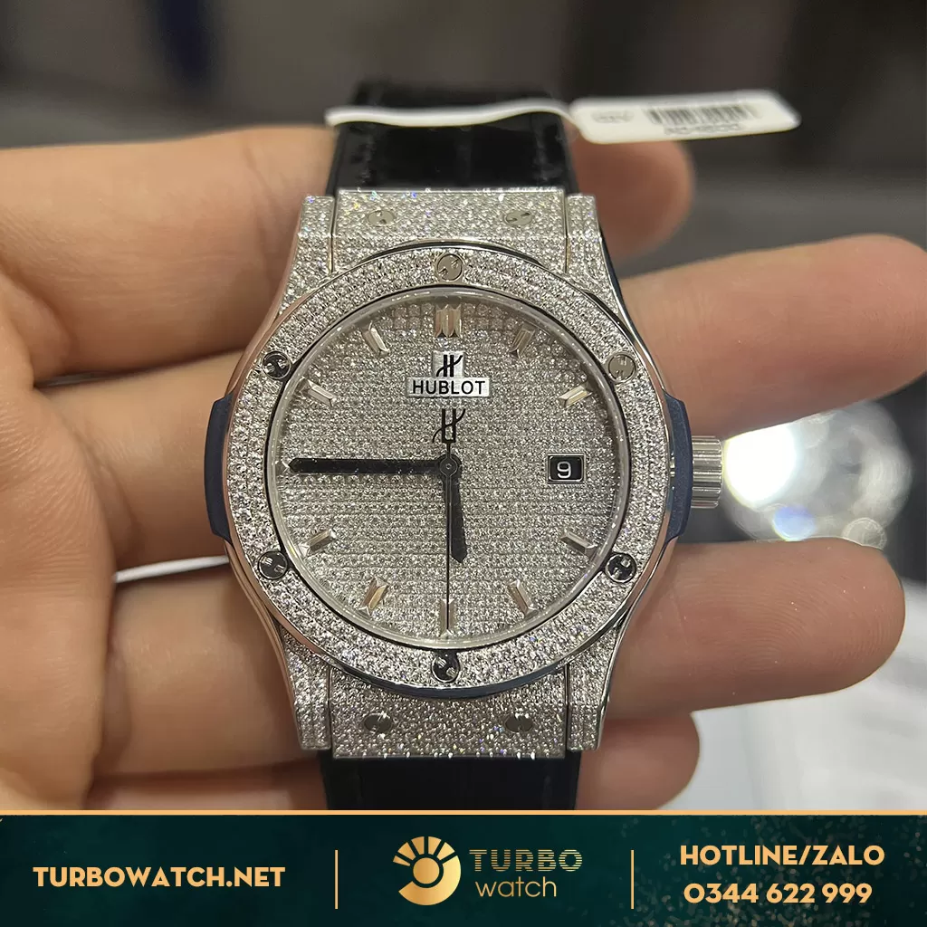 Đồng Hồ Hublot Classic Fusion Rep 1:1 full Kim Cương 