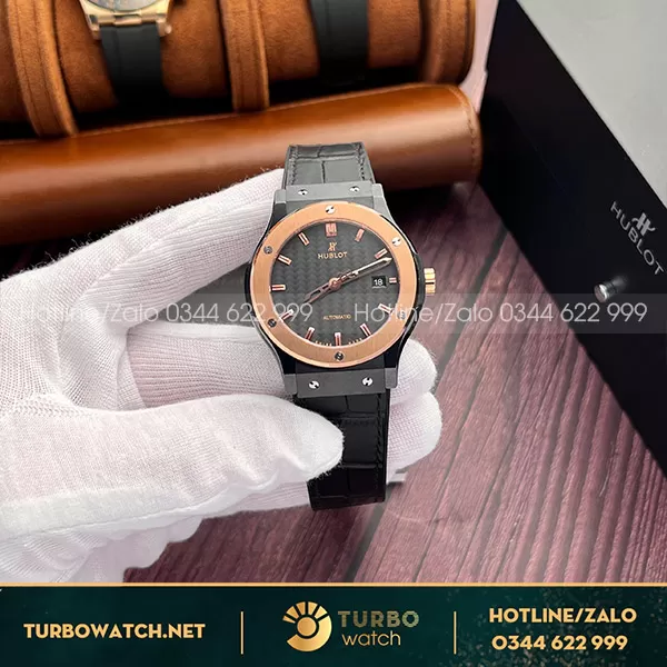 Đồng Hồ Hublot Rep Demi King Gold Ceramic