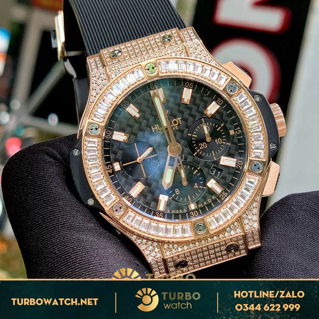 đồng hồ Hublot fake 1-1 BigBang King Gold Diamond