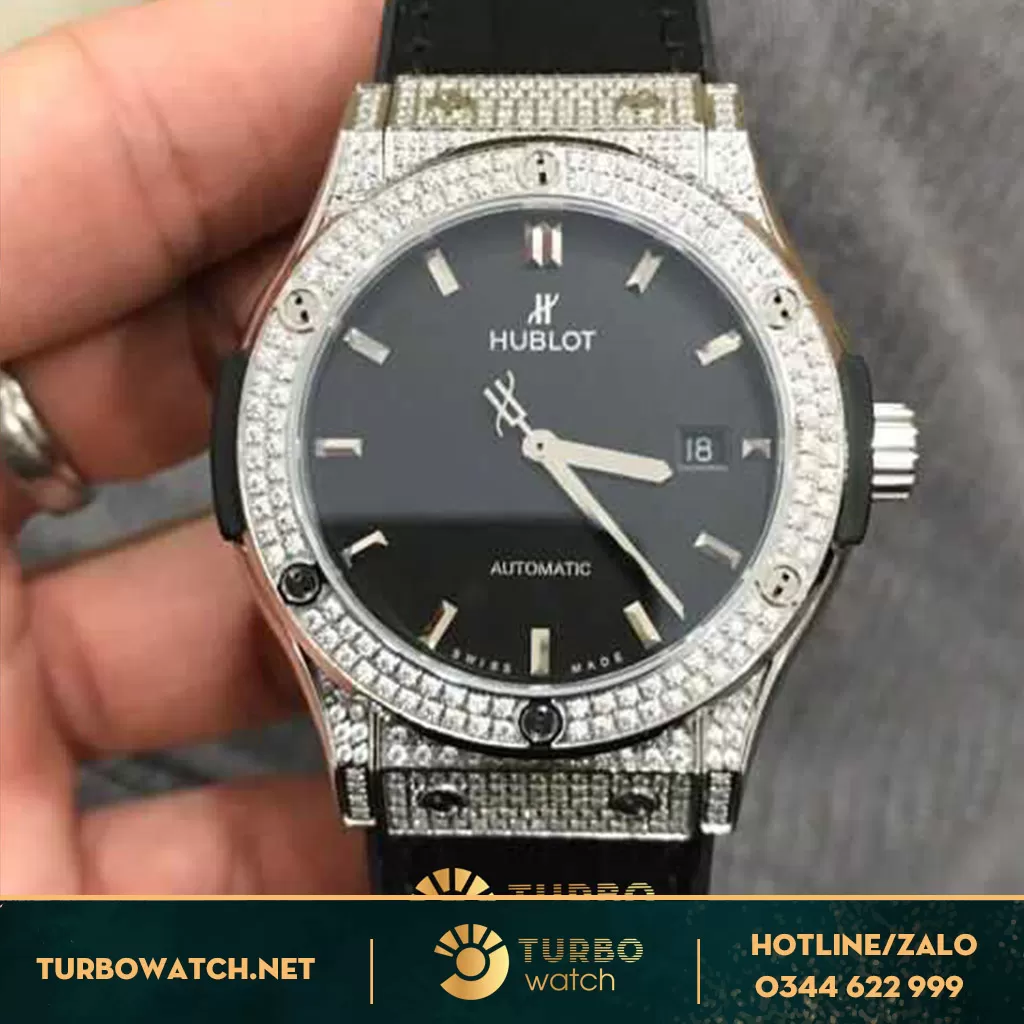 đồng hồ HUBLOT fake 1-1 TITANIUM PAVE