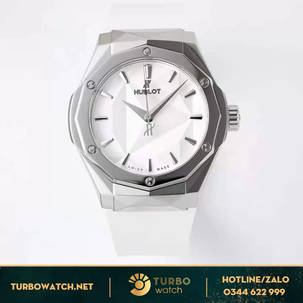 Đồng hồ hublot fake orlinski mặt trắng