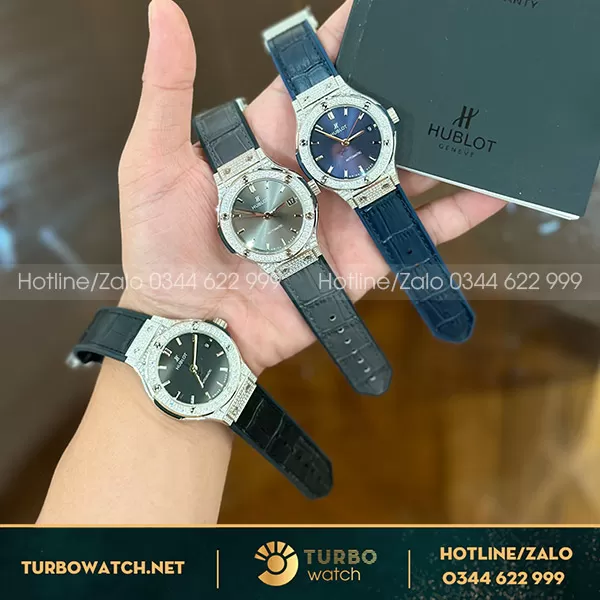 Đồng Hồ Rep Hublot Fusion 38mm Full Đá Cz