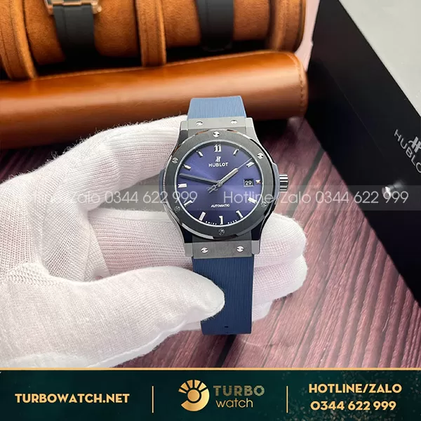 Đồng Hồ Hublot Fusion Blue Ceramic 42mm Rep 11
