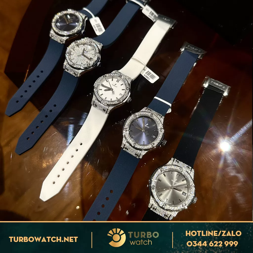 Đồng Hồ Hublot Nữ Rep 11 33MM Độ Kim Cương