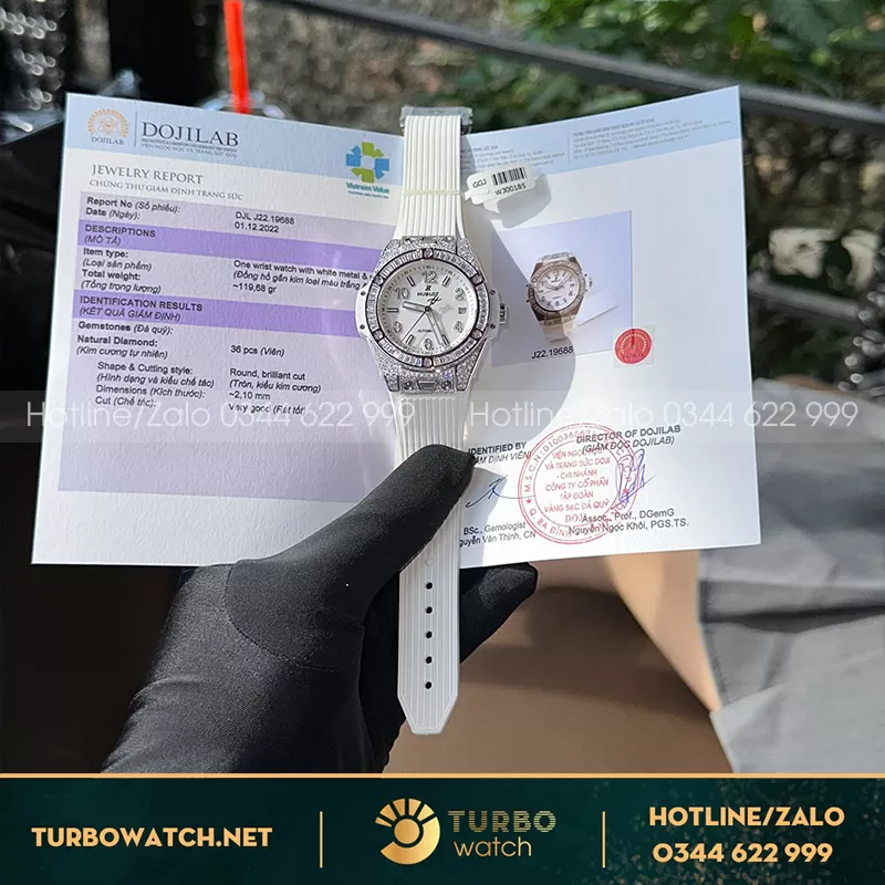 Đồng hồ hublot nữ bigbang oneclick độ full kim cương