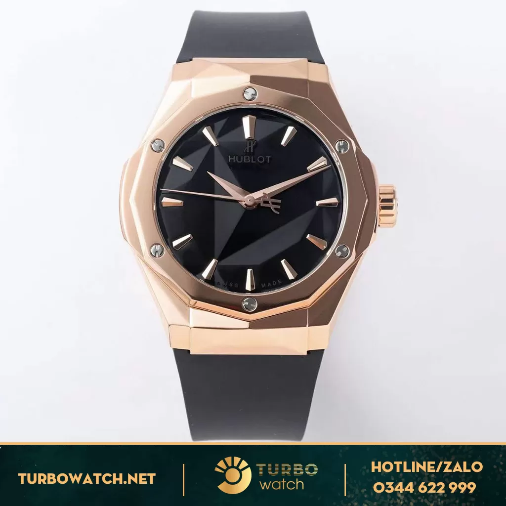 Đồng Hồ Hublot Orlinski King Gold Rep 11 Mặt Đen