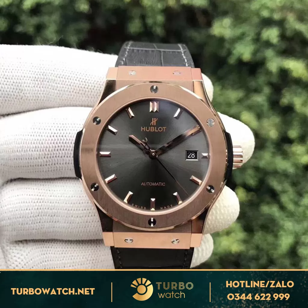 Đồng hồ Hublot replica 1-1 classic fusion king gold