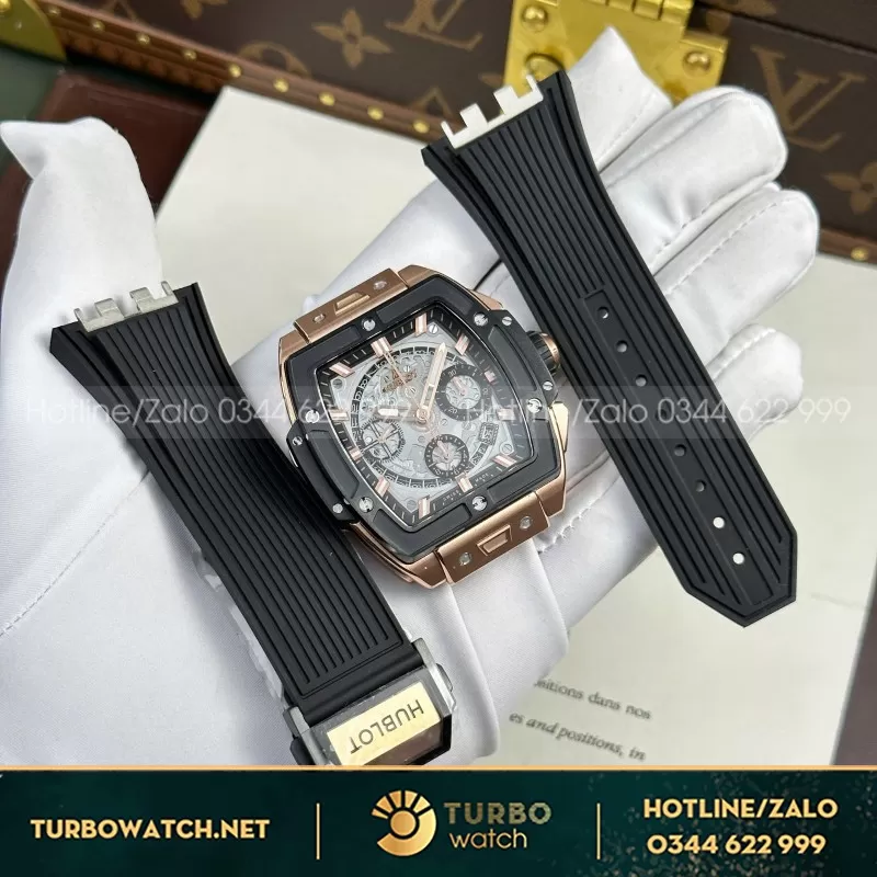 Đồng Hồ Hublot Spirit Of Big Bang King Gold Replica 1 1 Mặt Xám Nhà Máy BBF 42mm