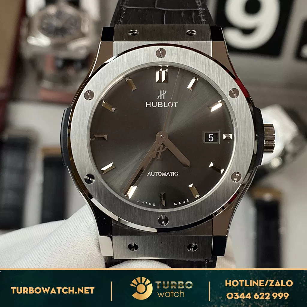 Đồng Hồ Hublot Super Fake 1-1 Classic Fusion Grey Titanium