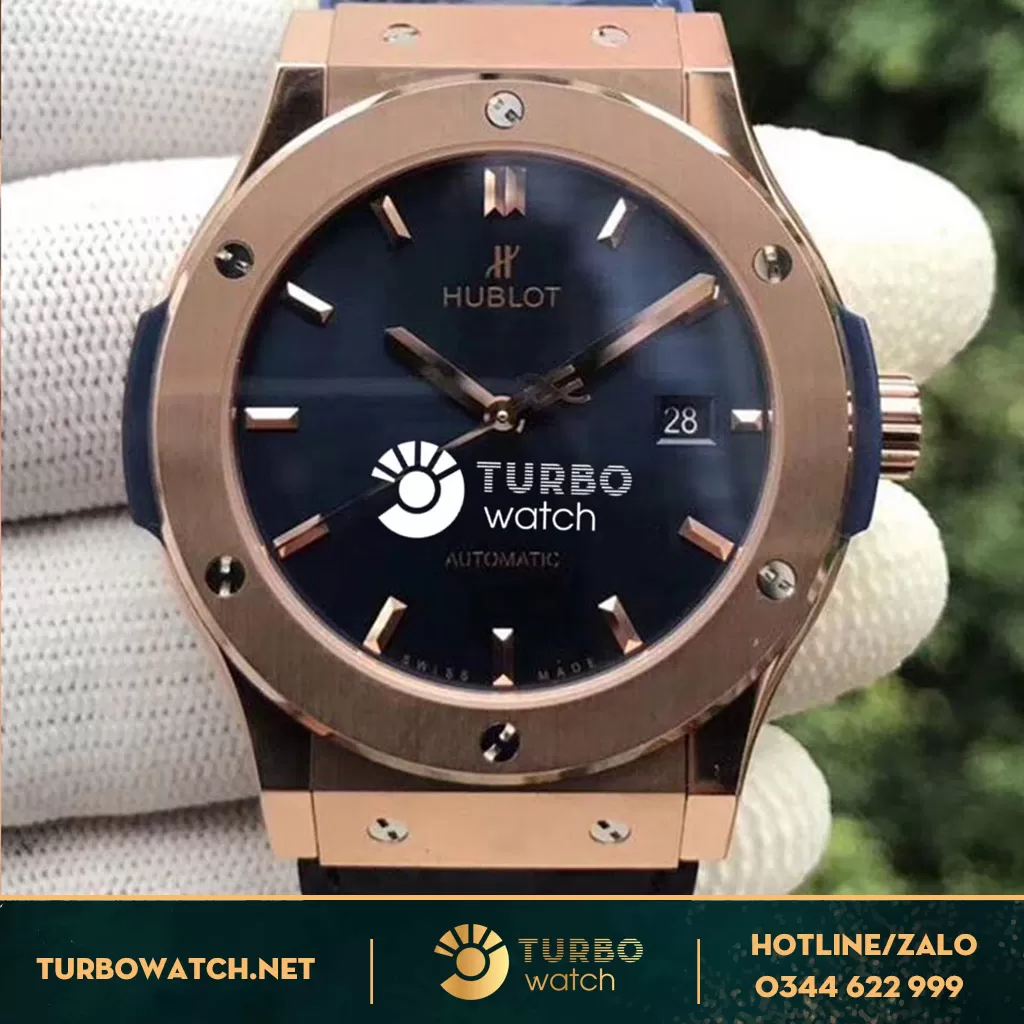 Đồng Hồ Hublot super fake 1-1 King Gold & Blue