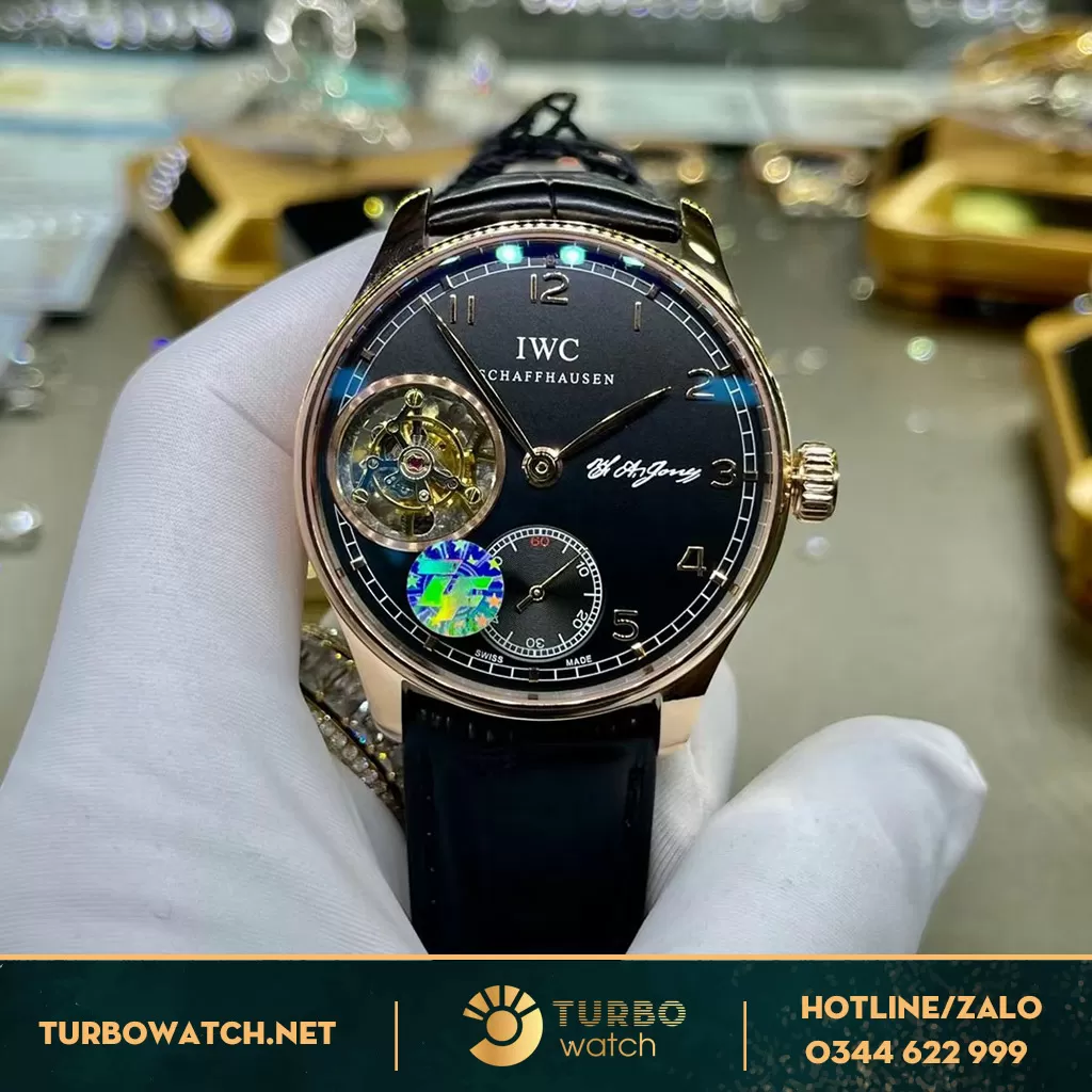 Đồng Hồ IWC Portugieser Tourbillon Vàng Hồng Siêu cấp 
