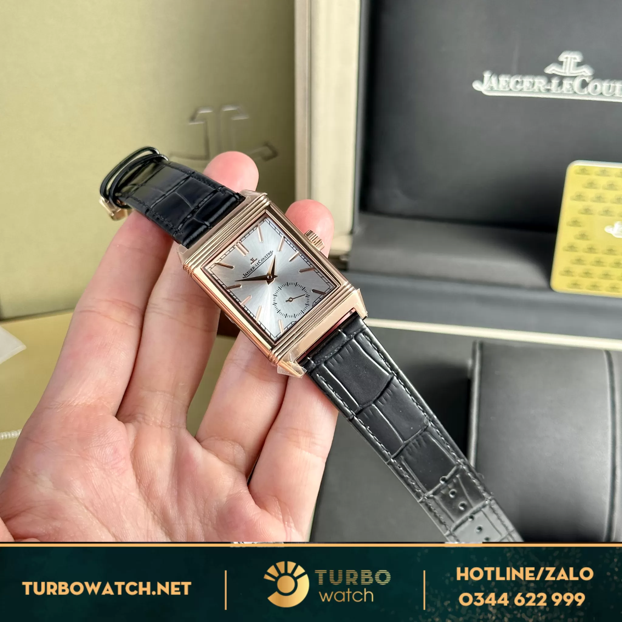 Đồng hồ Jaeger LeCoultre Master Reverso Tribute Monoface rose gold 