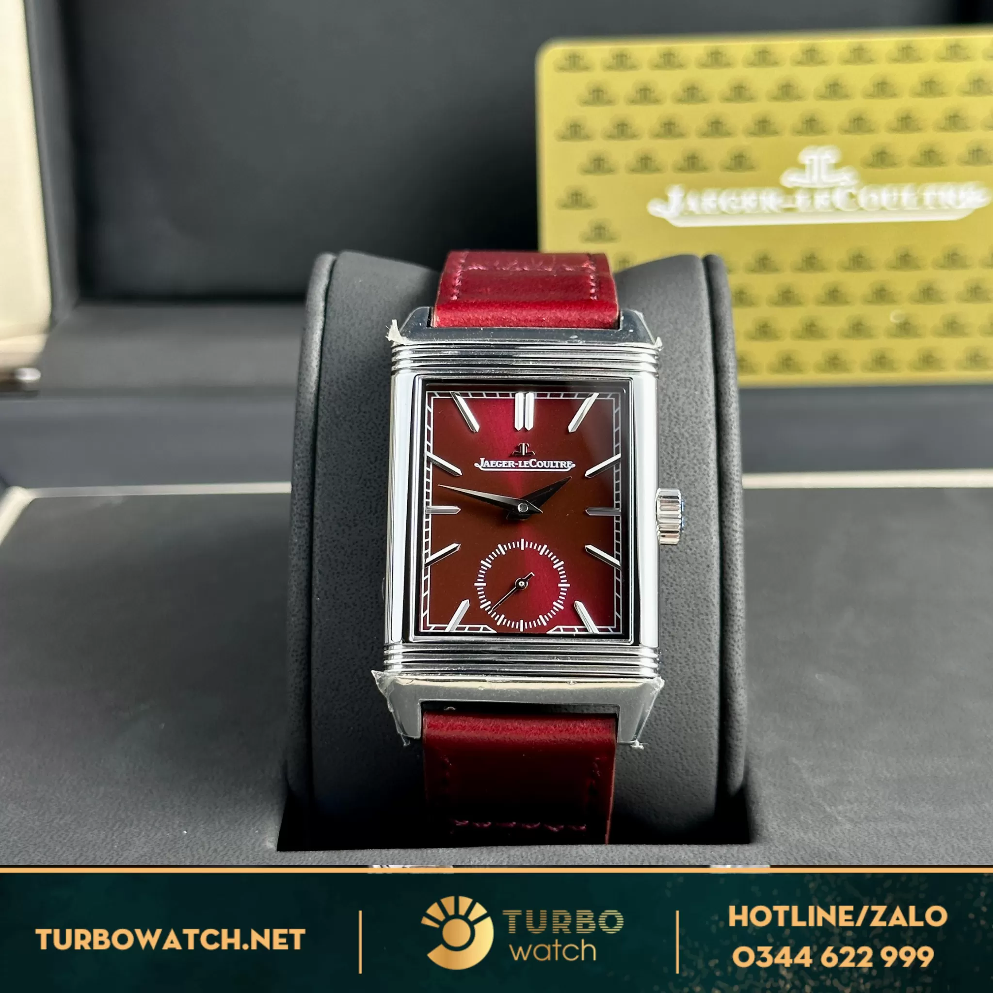 Đồng hồ Jaeger LeCoultre Master Reverso Tribute Monoface Small Seconds mặt đỏ 